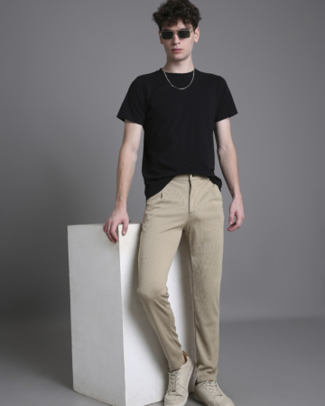 Versatile Khakhi Korean Multi-Utility Pant